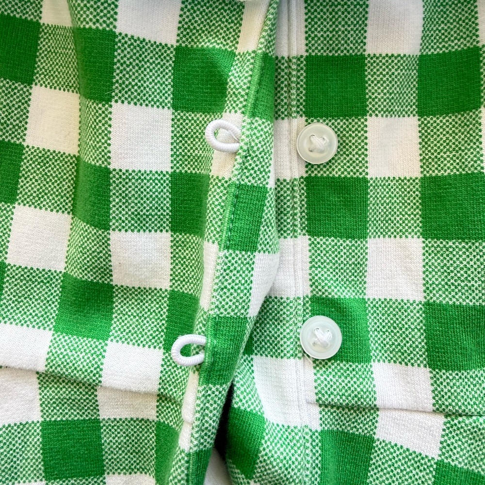 Janie and Jack Green Gingham Eyelet Ruffle Ponte Dress Toddler Size 4 - Picture 9 of 9